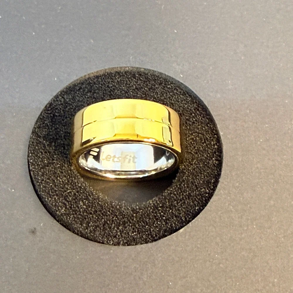 Letsfit YÖR Smart Ring Gold Size 8 Activity Tracker LR-08-GD-CASE New